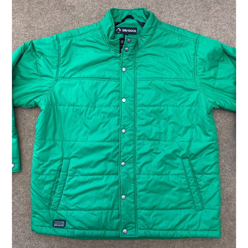 Dri-Duck Jacket Mens XL Traverse Puffer Mid-Layer Insulated Snap Zip-Up 5371